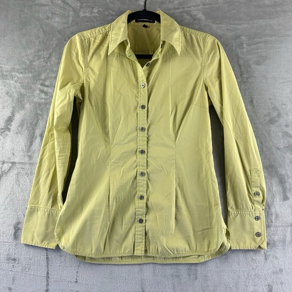 Express Tops - Express Button Up Blouse Women's S Lime Green